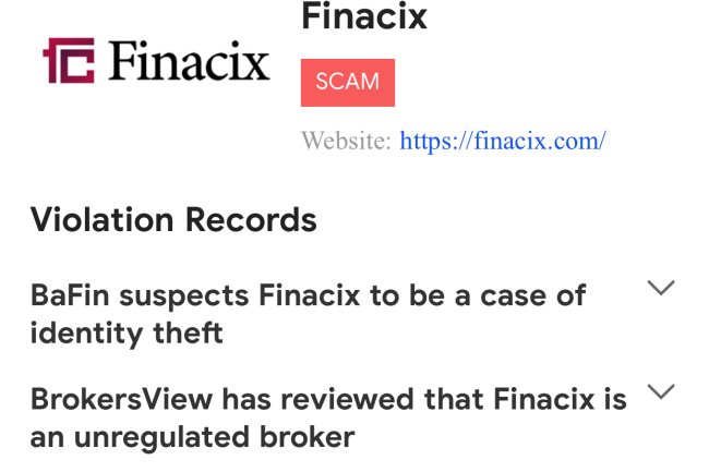 How can I recover my money from Finacix